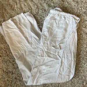 WHITE LINEN PANTS